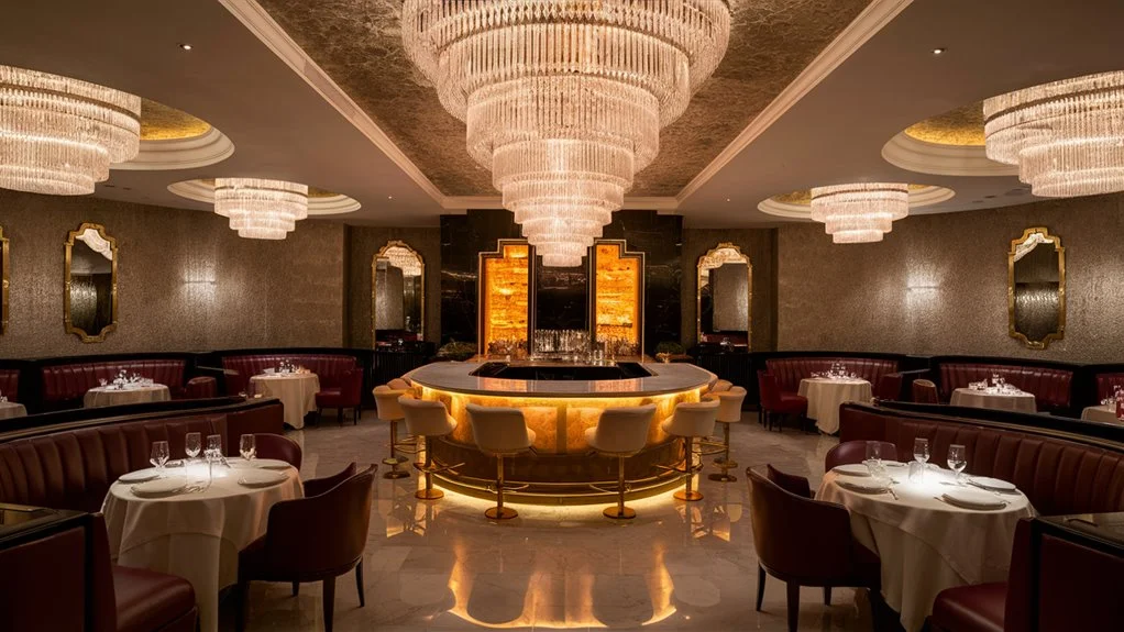 Elegancka strefa casino w OakBarrelHouse
